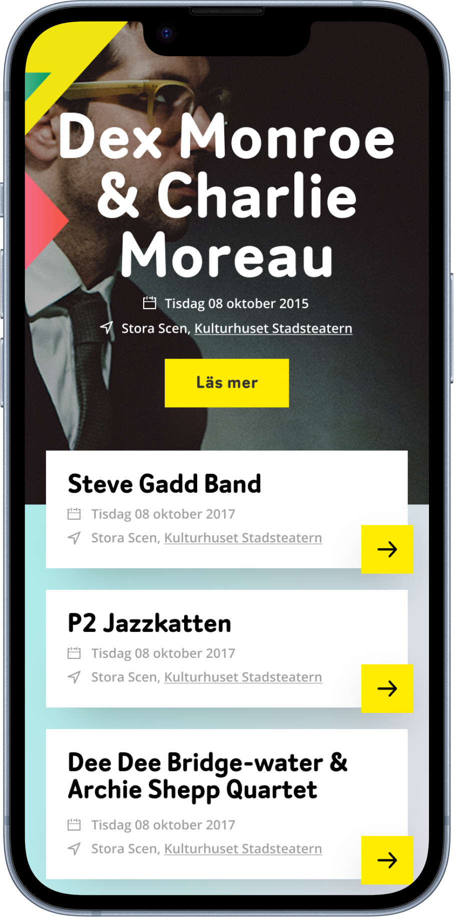 Dex Monroe & Charlie Moreau — app design